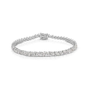 Pulsera de tenis de diamantes cultivados en laboratorio estilo marquesa de platino - Product Image 1