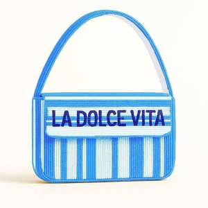 Bolso Tote Tradicional Indio de Lujo Hecho a Mano con Cuentas de Vidrio Multicolor, Asa Tipo Baguette, Artesanal, Resistente, Premium, Promocional - Product Image 2