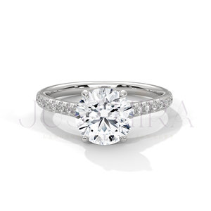 925 Sterling Silver <b>Ring</b> For Women Solitaire Round Cut Diamond <b>Ring</b> for Everyday Wear Office Use And Wedding Elegant Gift - Product Image 1