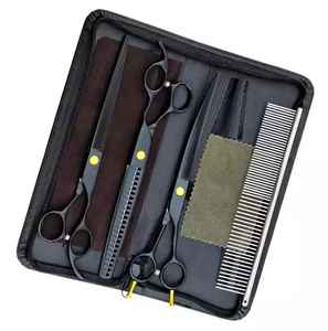 Tijeras para Mascotas de Color Negro, Curvas, de la Mejor Calidad, Tijeras de Corte para Perros de ARMANDIOUS INDUSTRIES - Product Image 6