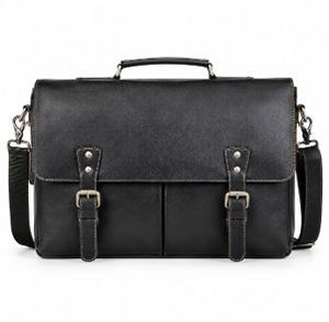 Sac Messager de Luxe Premium, Sac à Bandoulière Vintage, Sacoche pour Ordinateur Portable, Sac de Travail Unisexe, Sac de Voyage Durable 14 Pouces, Style Fait Main - Product Image 4