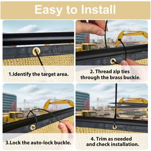 รั้วตาข่าย HDPE ขนาด 5x50 พร้อมประตู 5 ชิ้น - Product Image 3