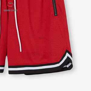 Shorts de sport en mesh pour l'entraînement, décontractés, pour le basketball, le fitness, la course à pied, longueur genou, taille élastique - Product Image 4