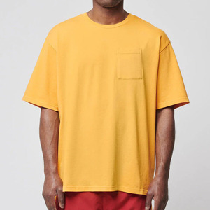 Camiseta de Manga Corta para Hombre, Cuello Redondo, Color Lavanda, Talla Grande, 100% Algodón Jersey, Corte Casual, Diseño Liso - Product Image 4