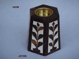 Wooden Bone Inlay <b>Bakhoor</b> Burner Candle Holder T Light Holder Indian Crafts <b>Bakhoor</b> Burner <b>Oud</b> Bakhioor Burner Natural Crafts - Product Image 3