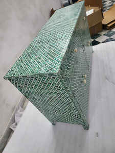 Exquis MOP Incrustation Tiroir Marocain Coffre Vert Fabriqué À La Main Élégance/Religieux À La Main Décor À La Maison - Product Image 3