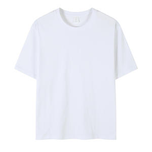 Camiseta de algodón de manga corta con cuello redondo para hombre, color sólido, sencilla, holgada, informal, en oferta, camiseta tipo pullover para hombre - Product Image 2