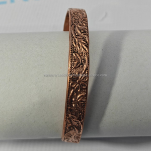 Pulsera Magnética de Cobre Hecha a Mano para Beneficios para la Salud, Triple Potencia Magnética para Mejorar el Flujo Sanguíneo y Reducir la Fatiga - Product Image 2