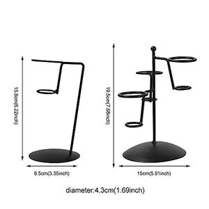 Support de rangement pour cornets de glace en métal au design fabuleux pour fêtes et mariages, couleur métal noir - Product Image 3