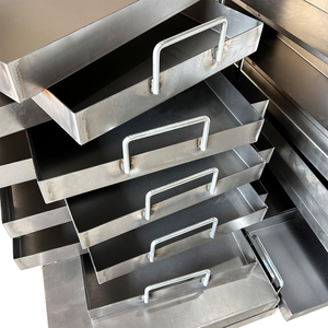 Plaque de cuisson rectangulaire avec poignées, plat à rôtir pour four, plateau de cuisson et de rôtissage pour cuisine professionnelle - Product Image 5