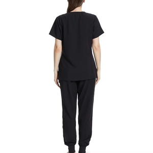 Men V-Neck Medical <b>Clothes</b> Soft Quick Dry Nursing <b>Scrub</b> Sets Dental Laboratory Polyester Spandex <b>Scrub</b> Jumpsuit - Product Image 2