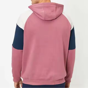 Sweats à capuche en molleton personnalisables avec logo, légers, de haute qualité, basiques, en molleton uni mélangé coton, sweats à capuche décontractés en molleton - Product Image 2