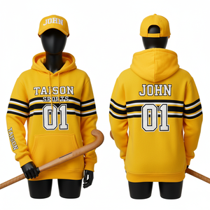 Sweat à capuche d'entraînement de hockey sur gazon pour femmes, 320 GSM, polaire polyester premium, rouge, noir, blanc, logo brodé personnalisé, numéro d'équipe - Product Image 5