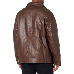 NUEVO 2024 High Street Fashion Brand Heavy Leather Custom High Quality Fashion Chaqueta de cuero original de moda para hombres - Product Image 2