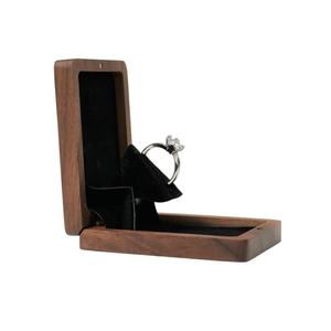 Caja de Anillos de Madera Compacta de Alta Calidad para Bodas y Compromisos, Diseño Cuadrado, Elegante Idea de Regalo por blossom craft india - Product Image 2