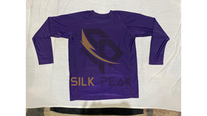 Purple Fitted Women's MMA Rash Guard Heat-Transfer Print Quick Dry 140g Spandex/<b>Polyester</b> <b>Shirt</b> Front Logo Martial Arts - Product Image 5