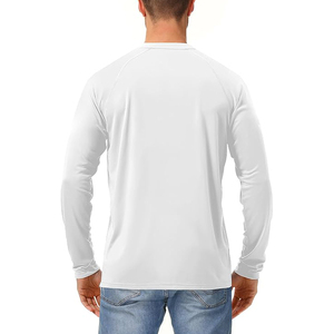 Camiseta Personalizable de Manga Larga para Hombre, de Alta Calidad, Ligera, Cuello Redondo, Lisa, con Logotipo, Estilo Casual, Urbana, de Algodón - Product Image 4
