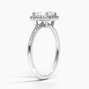 BOJ <b>Ring</b> 029 Asscher Cut 925 <b>Silver</b> Cambria Halo White Diamond <b>Ring</b> 2ct D Color VVS1 Moissanite GRA Certified Low Price <b>Ring</b> - Product Image 2