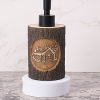 Ensemble de salle de bain moderne de luxe en résine écologique, distributeur de savon quatre pièces, design pour la maison