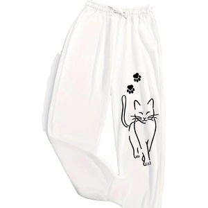 Haute qualité 3D imprimé femmes pantalon personnalisé élégant respirant pantalons de survêtement 100% coton à séchage rapide femmes pantalons - Product Image 1