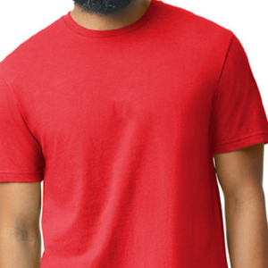 Camiseta Roja de Manga Corta para Hombre, Corte Regular, Algodón Jersey, Cuello Redondo, Color Sólido, Diseño Liso, para Precios de Mayoreo - Product Image 6