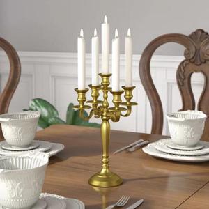 Decorative 5 Arms Antique Candle Holder Table Display Hand Casted Metal Candle Stand For Wedding Decor Portable <b>Candelabra</b> 2026 - Product Image 6