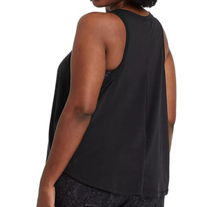 Camiseta sin mangas para mujer, al por mayor, tallas grandes, de tela de jersey de poliéster/algodón ecológica, de secado rápido, antipilling, transpirable y personalizable. - Product Image 6