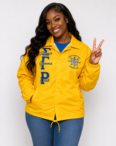 Chaquetas cortavientos personalizadas Sigma Gamma Rho para mujer con letras griegas de hermandades y fraternidades - Product Image 3