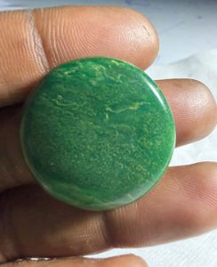 Jade natural verde Paradise Cabochon, colgante de cristal suelto de diseño, gema para la fabricación de joyería curativa - Product Image 2