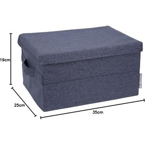 MA51LGR <b>Single</b>-Tier Minimalist Foldable <b>Canvas</b> <b>Wardrobe</b> Organizer with Lid Spacious Home Office Storage Box for Clothing - Product Image 6