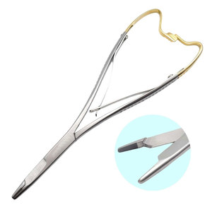 Porte-aiguille Mathieu avec ciseaux intégrés, pinces et aiguille à ciseaux, lames coupantes, 6,5 pouces, instrument chirurgical - Product Image 1