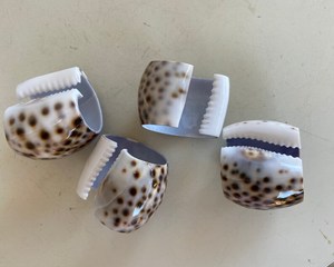 Anillos para Servilletas de Concha Natural, Soporte de Concha de Cauri Pulida, Decoración Rústica para el Hogar, Decoración de Mesa - Product Image 2