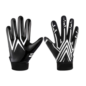 <b>Game</b> Day Lightweight Sportswear American Football Receiver Gloves Hand Grips Non-Slip Silicone Grip Breathable Adjustable Wrist - Product Image 6