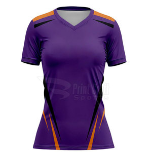 เสื้อซอฟต์บอลคอวีแบบระบายอากาศได้ดี ออกแบบเองได้ ขายส่ง เสื้อซอฟต์บอลคอวีสำหรับผู้หญิง แห้งเร็ว - Product Image 1