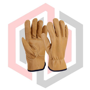 Guantes de Trabajo de Cuero Vacuno Resistentes para Hombre y Mujer, Resistentes a Cortes, Antideslizantes, Resistentes al Calor, Transpirables y Resistentes a Desgarros - Product Image 1