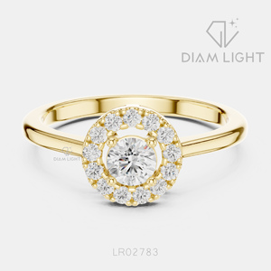 Bague en diamant de laboratoire rond certifié IGI 0,25 carat, or blanc 14 carats, couleur F+, clarté VS+, bague de fiançailles et de mariage pour femme, cadeau - Product Image 5
