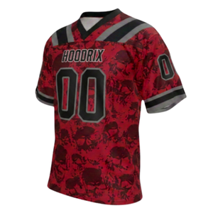 Custom American Football Fan Jersey Wholesale Sublimated Breathable Mesh Team Football Shirt High Quality Custom Stitching Blank - Product Image 4