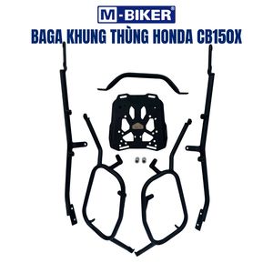 Porte-bagages arrière M-Biker Hond CB150X avec support pour sac latéral, accessoires pour moto - Product Image 3