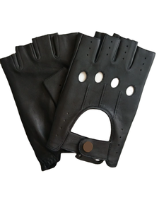 Guantes de Carreras de Medio Dedo de Cuero PU con Cierre de Hebilla para Montar al Aire Libre, Unisex, Antideslizantes, Estilo Universal - Product Image 5
