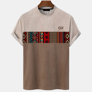 เสื้อยืดผู้ชายแขนสั้นคลาสสิก ผ้าฝ้าย 100% คอกลม เนื้อผ้าเรียบลื่น ระบายอากาศได้ดี สวมใส่สบาย และมีสไตล์เรียบง่าย - Product Image 1