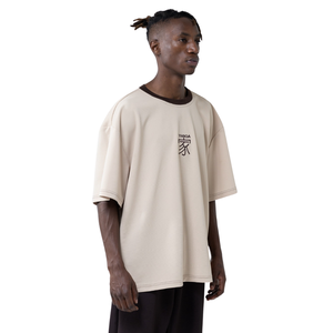 เสื้อยืดโอเวอร์ไซส์ดีไซน์สวย ขายดี คลาสสิก สวมใส่สบาย แขนสั้น รับสกรีนแบรนด์ เสื้อยืดผ้าฝ้ายสำหรับผู้ชาย - Product Image 4