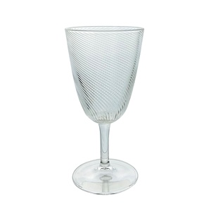 14 oz Twill Design <b>Plastic</b> Vintage Clear <b>Drinking</b> <b>Cup</b> Tumbler for Home Party Use - Product Image 3