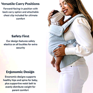 <span class=keywords><strong>Marsupio</strong></span> Ergonomico per Neonati e Bambini <span class=keywords><strong>con</strong></span> Cinghie Regolabili, Leggero e Traspirante, Porta Bebè Multifunzione per Viaggi - Product Image 6