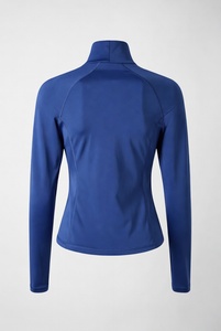 Women Long-sleeve Zip-up Fitness Jacket Women's Stretchy Hoodie Yoga Gym Fitness Long Sleeve Yoga Jacket With <b>Thumb</b> Hole - Product Image 5