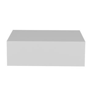 Comodino Sospeso Bianco Milano con Cassetto, Tavolino da Parete o Tavolino Laterale - Product Image 5