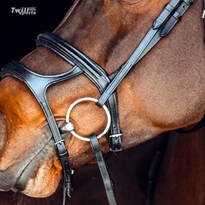 Cabestro de caballo de cuero genuino, diseño personalizado, brida de Carreras de Caballos ecuestres, hebilla de metal personalizada - Product Image 4