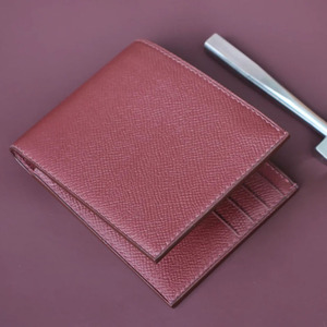 Cartera de cuero para hombre de diseño, tarjetero delgado con RFID, proveedor al por mayor, OEM, marca personalizada, exportación, calidad premium en venta - Product Image 1