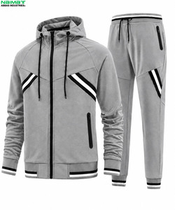 Minimalist Oversized Crewneck Streetwear <b>Tracksuit</b> Men Casual Drop Shoulder Sweatshirt And Jogger Pants Casual Suit - Product Image 5