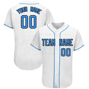 Camiseta de Béisbol Sublimada Personalizada Blanca y Amarilla con Nombre del Equipo 00, Manga Corta, Cierre de Botones, Corte Regular, Unisex para Adultos - Product Image 3