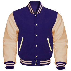 Good quality Custom logo Fashion streetwear <b>long</b> sleeve New Loose Trendy Varsity <b>Jacket</b> <b>Men</b> - Product Image 3